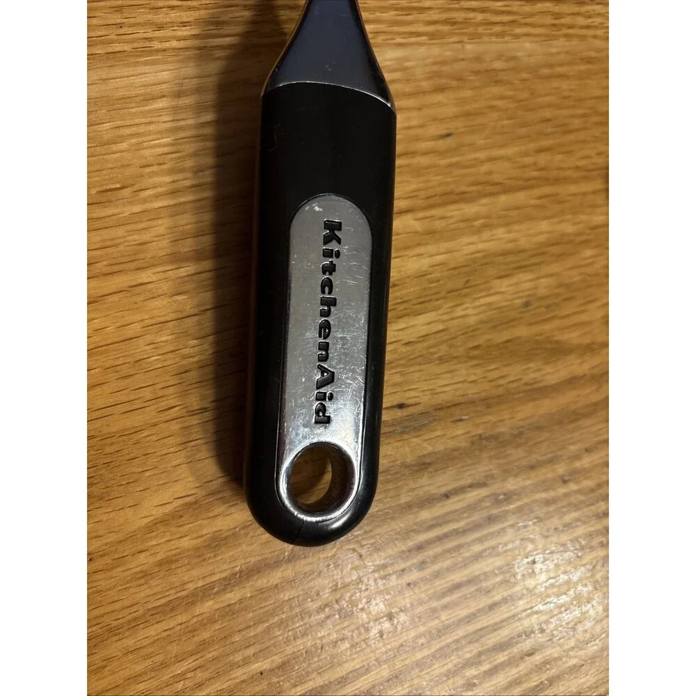 KitchenAid Gourmet Black and Silver Ice Cream Scoop Heavy Duty